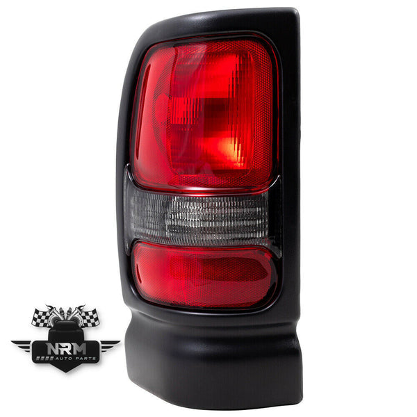 1994-2002 Dodge Ram 1500 2500 3500 Pickup Driver Side Tail Lamp Textured Black Bezel