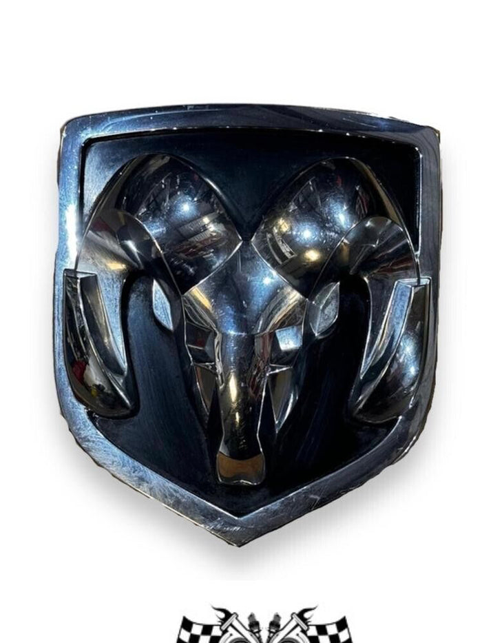 2009 2010 2011 2012 Dodge RAM 1500 2500 3500 Grille Emblem Badge Chrome/Black