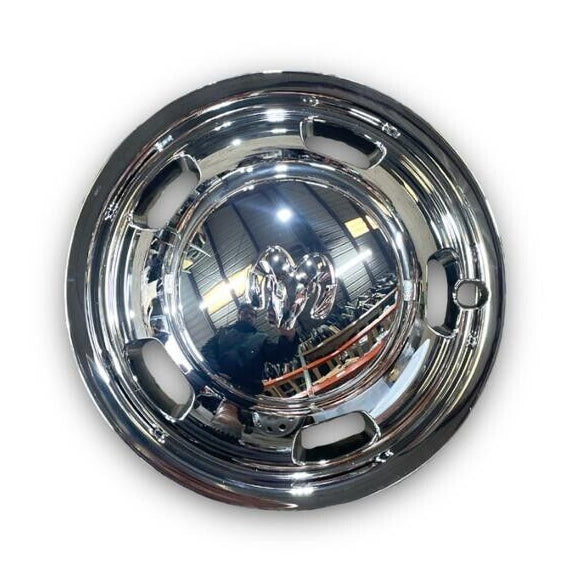 2003-2018 Dodge Ram 3500 Front Wheel Center Hub Cap & Simulator 2 Piece Chrome