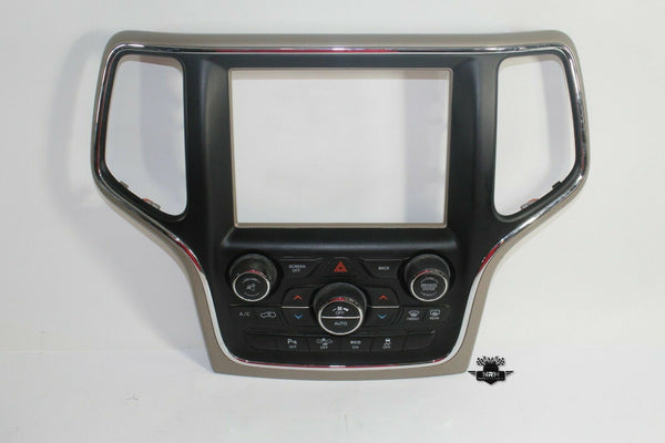 14 15 Jeep Grand Cherokee Dual Zone AC Climate Control Radio Bezel 8.4"  *