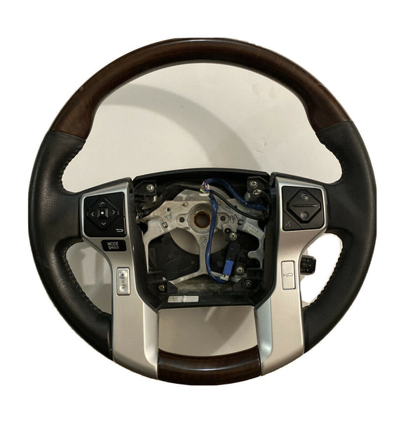 2015-2019 Toyota Sequoia Woodgrain Steering Wheel Radio Control Cruise Voice