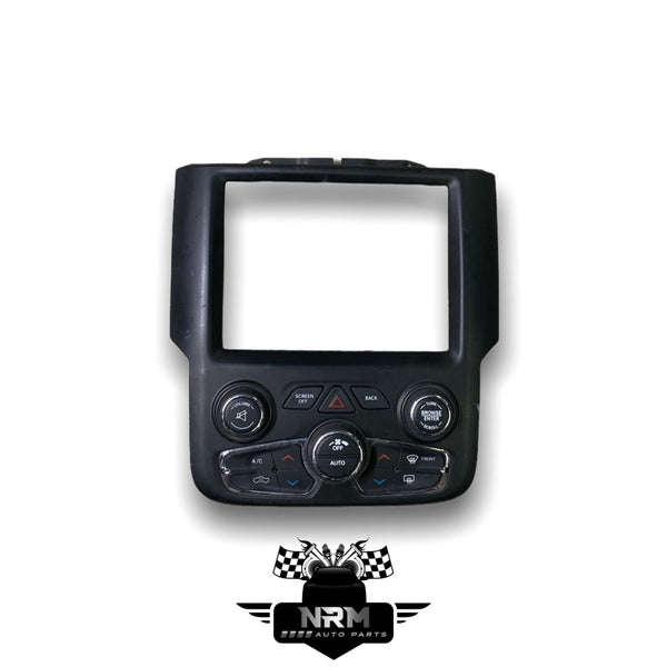 2013-2018 Ram 1500 A/C control temp dual zone radio bezel 8.4 1uj97dx9aj