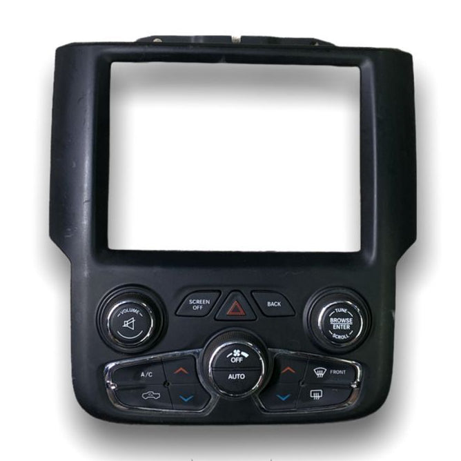 2013 2014 2015 2016 2017 2018 Ram 1500 2500 3500 A/C Control Temp Dual Zone Radio Bezel 8.4 1Uj97Dx9AJ