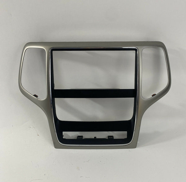 2011 2012 2013 Jeep Grand Cherokee Center Radio Bezel Trim Silver