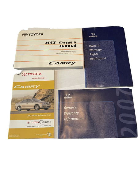 2007 Toyota Camry Owners Manual w/ Case User Guide