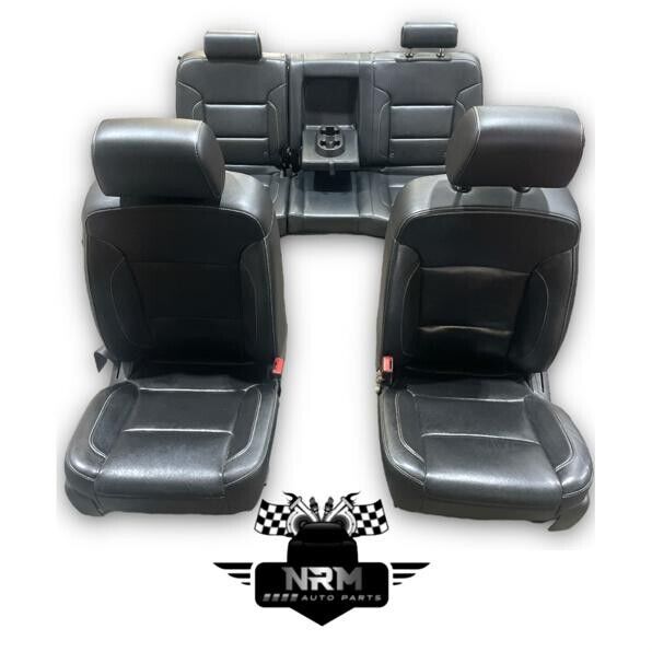 2016 Chevrolet Silverado 2500 HD Crew Cab Seats Front & Rear Black