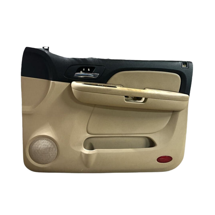 2007 2008 2009 Chevrolet GMC Yukon Tahoe Silverado Front Right Door Panel Tan Black