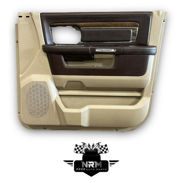 2013 2014 2015 2016 2017 2018 Dodge Ram 1500 2500 3500 Door Panel Trim Front Right Longhorn Laramie Tan/Brown