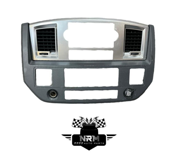 2006-2009 Dodge Ram 1500 2500 3500 Dash Radio Climate Trim Bezel Gray/Silver*