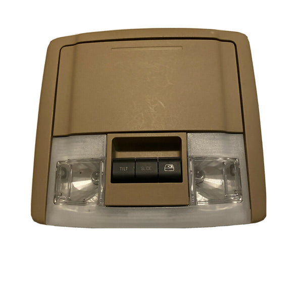 2009 Ford F-150 Overhead Console Dome Light Storage Camel Tan Power Back Glass