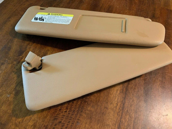 08 09 2010 Porsche Cayenne Right Side Passengers Tan Sun Visor Sand Beige