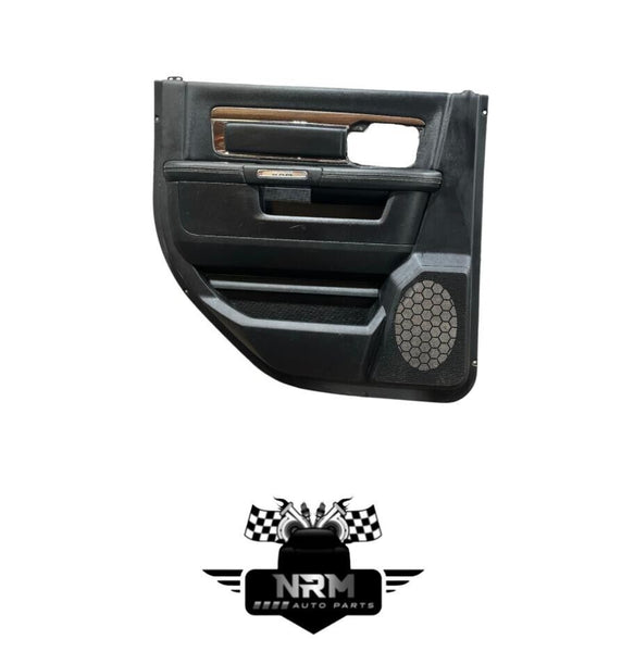 2013-2018 Ram 1500 2500 3500 Rear Right Side Door Panel Trim Black/Woodgrain