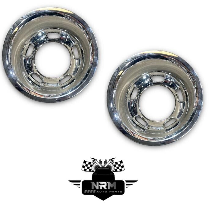 2019 - 2023 Dodge 3500 Rear Wheel Hub Cap Simulator 2 Piece Chrome