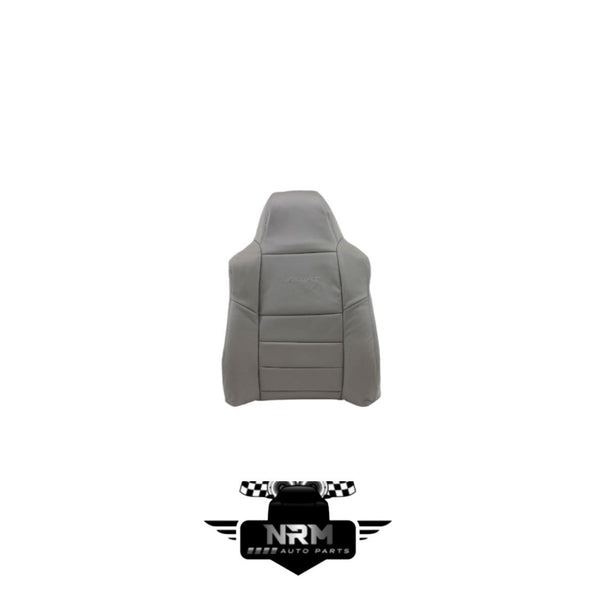 2002-2007 Ford F-250 F-350 F-450 F-550 Super Duty Seat Back Passenger Right Cover Grey Synthethic Leather Lariat